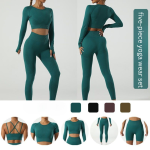 Seamless Strappy Support Yoga Set - Image 2