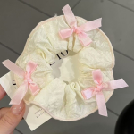 Sweet Bow Korean Lace Scrunchie – Cute Ponytail Hair Tie for Girls - Image 2