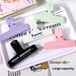 Morandi color multifunctional cute simple handbook storage magnetic long tail clip for notebook - Image 2