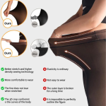 Seamless Sheer Black Stockings – Thin, Fleece-Lined Women’s Tights with Sheer Leg Effect. - Image 3