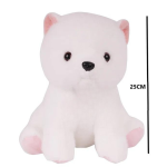 hug and luv plush toys puppy dog white furry soft stuffed animal - Image 2