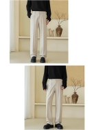 Men’s Loose Straight High-Waist Drape Suit Pants - Image 2