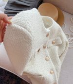 Elegant Tweed Short Jacket for Women Petite Fit Wool Blend Outerwear - Image 5