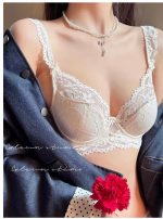 Plus Size Ultra-Thin Lace Minimizing Bra Set – Sexy French Style Lingerie - Image 10