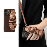 Premium Melard Silk Scarf Wrist Strap Phone Case for Apple Phones - Image 6