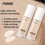 NOVO Long-Lasting Foundation with Concealer – Hydrating Matte Finish BB Cream - Image 5
