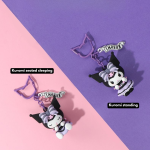 MINISO Sanrio Kuromi Fortune Keychain – Cute Plush Bag Charm for Couples - Image 2