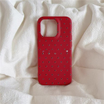 Korean INS Style Polka Dot Phone Case – Simple Solid Color Design - Image 3