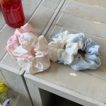 Korean Polka Dot Bow Scrunchie – Sweet & Elegant Women’s Hair Tie - Image 2