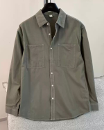 Men’s Casual Workwear Double-Pocket Long Sleeve Shirt - Image 3