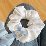 Sweet Bow Korean Lace Scrunchie – Cute Ponytail Hair Tie for Girls - Image 3