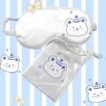 Cute Bear and Bunny Silk Sleep Mask – Breathable, Eye Fatigue Relief - Image 3