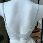Plaid Seamless Wireless Bra – Cooling Comfortable Thin Cup for Natural Shape - Image 3