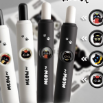 Kaba Bear Face-Changing Click Gel Pen 0.5mm Quick-Dry Black Ink