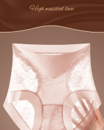 High Waist Plus Size Lace Tummy Control Women’s Briefs - Image 3