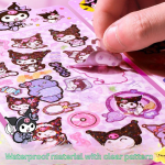 Sanrio Kuromi Waterproof Stickers – Cute Cartoon Journal & Scrapbook Stickers for Girls - Image 4