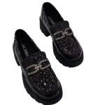 Leather Platform Loafers - Classic Mirror-Finish Chunky Shoes - Image 7