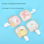 Sanrio Cartoon Square Adhesive Wall Hook – Creative No-Punch Hook for Home Use - Image 9