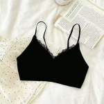 Seamless Push-Up Bra for Women – Spaghetti Straps, Lace Trim, Side Support, No Underwire - Image 3