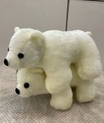 White Polar Bear Stuffed Animal Plush Toy - Image 2