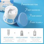 Toning Brighting Milk Cream For Moisturizing Nourishing Skin, Repairing Face Moisturizer To Hydrate And Smooth Dry Skin, Firm And Brighten Skin, Day And Night Cream For Girl Women Beauty Skin Daily Care - Image 3