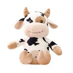Cute Sitting Milk Cow Plush Toy – Ultra-Soft Cartoon Cattle Stuffed Animal for Kids - Image 4