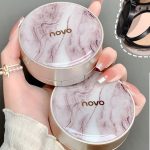 Novo Powder Air Cushion - 2-in-1 Makeup & Concealer for Moisturizing, Long-Lasting Perfection, Oil Control, and Makeup Setting