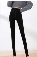 Natural Glow High-Waist Fleece Tights Nude Effect Thermal Pantyhose - Image 2