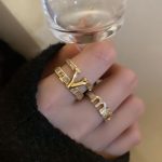 V Shape Zircon Open Ring Minimal Luxury Design - Image 5