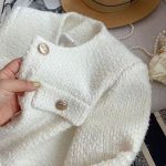 Elegant Tweed Short Jacket for Women Petite Fit Wool Blend Outerwear - Image 7