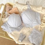 Lucky Red Lace Push-Up Bridal Lingerie Set – Small Bust Support Bra and Panty - Image 16