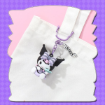MINISO Sanrio Kuromi Fortune Keychain – Cute Plush Bag Charm for Couples - Image 5