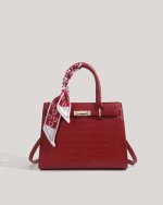 Genuine Leather Top-Handle Mom Handbag for Women - Image 7