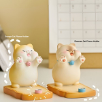 Cute Siamese Cat Phone Stand – Desktop & Bedside Decorative Holder - Image 2