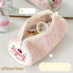 Cute Strawberry Cake Puppy Pencil Case – Large Capacity Cartoon Stationery Bag - Image 4