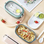 Japanese Double-Layer Stainless Steel Lunch Box – Portable & Leak-Proof Bento for Adults - Image 4