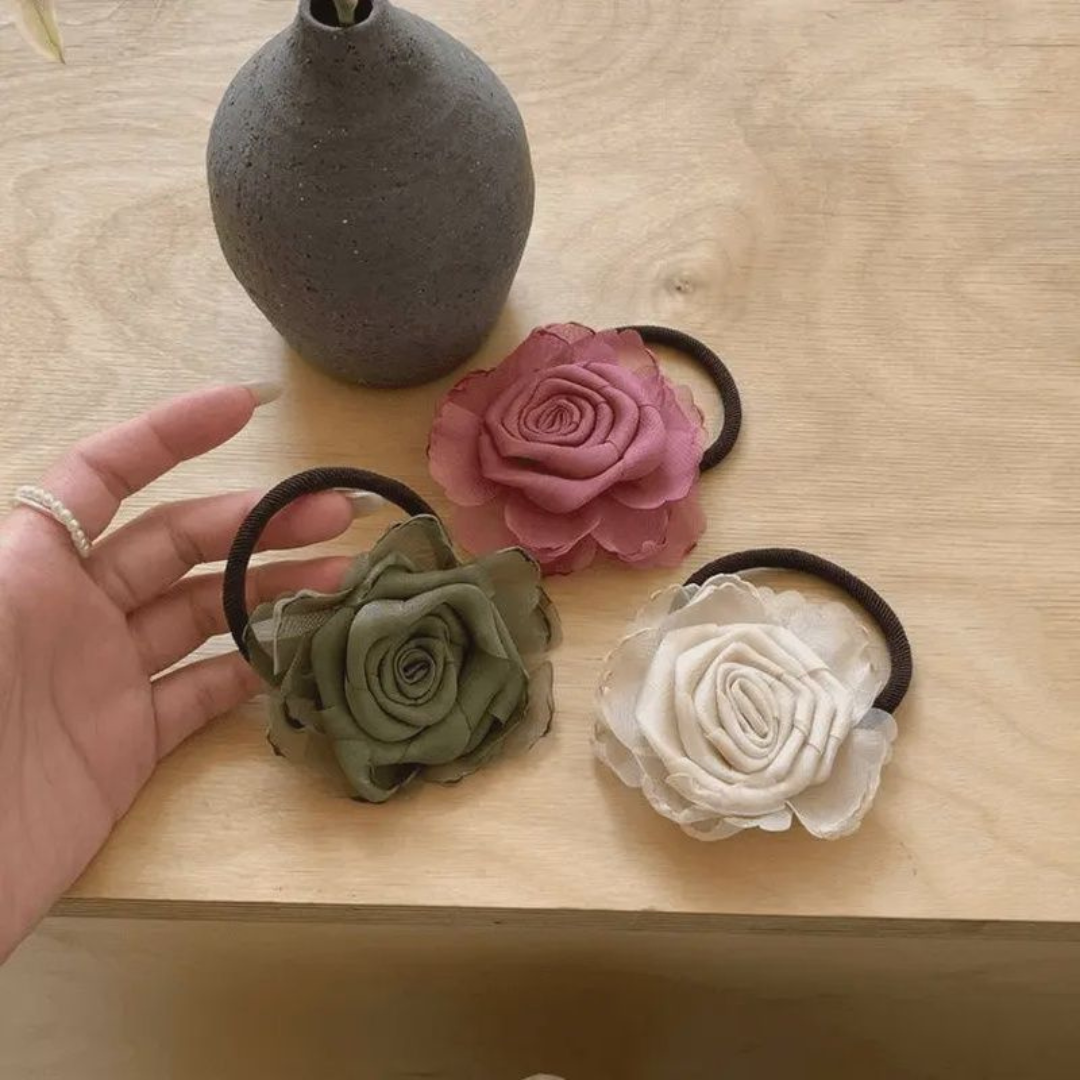 4_418a4afd-00ad-44be-a9de-169211946feb Dried Rose Hair Tie – Handmade Floral Hair Accessory - Image 1