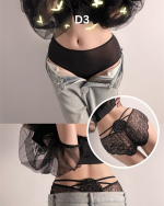 Plus Size Lace Mesh Seamless Mid Waist Women’s Briefs - Image 4