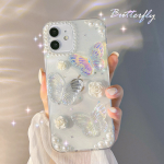 French Retro 3D Butterfly Glitter Phone Case – Elegant Protective Cover - Image 5