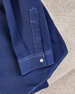 Men’s Casual Workwear Double-Pocket Long Sleeve Shirt - Image 4