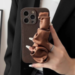 Premium Melard Silk Scarf Wrist Strap Phone Case for Apple Phones - Image 7