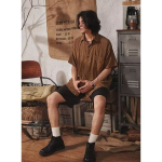 Vintage Niche Short Sleeve Shirt for Men - Draping Effect Casual Shirt - Image 2