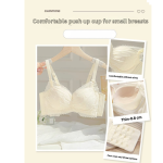 Adjustable Lace Bra for Small Breasts | Gathered, Side Support & Anti-Sagging | Lightweight Comfortable Underwear - Image 4