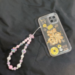 INS Style Pink Beaded Flower Phone Chain – Universal Phone Strap with Camera Charm - Image 4