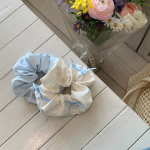Korean Polka Dot Bow Scrunchie – Sweet & Elegant Women’s Hair Tie - Image 3