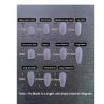 Handmade Klein Blue Gradient Press-On Nails – Light Luxury Irregular Detachable Nail Set - Image 3