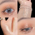 Dual-Ended Brilliance: Silkworm Brightening Highlighting and Eyeshadow Pen for Shiny Underlid Glam - Image 2