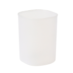 Round transparent frosted pen holder student desk stationery storage multi-kinetic simple ins high value pen holder - Image 5