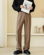 Men’s Loose Straight High-Waist Drape Suit Pants - Image 5
