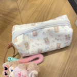 NS Handmade Bear Print Pencil Case - Cute, Fresh, Large Capacity Multifunctional Storage Bag, Stationery Pouch - Image 5